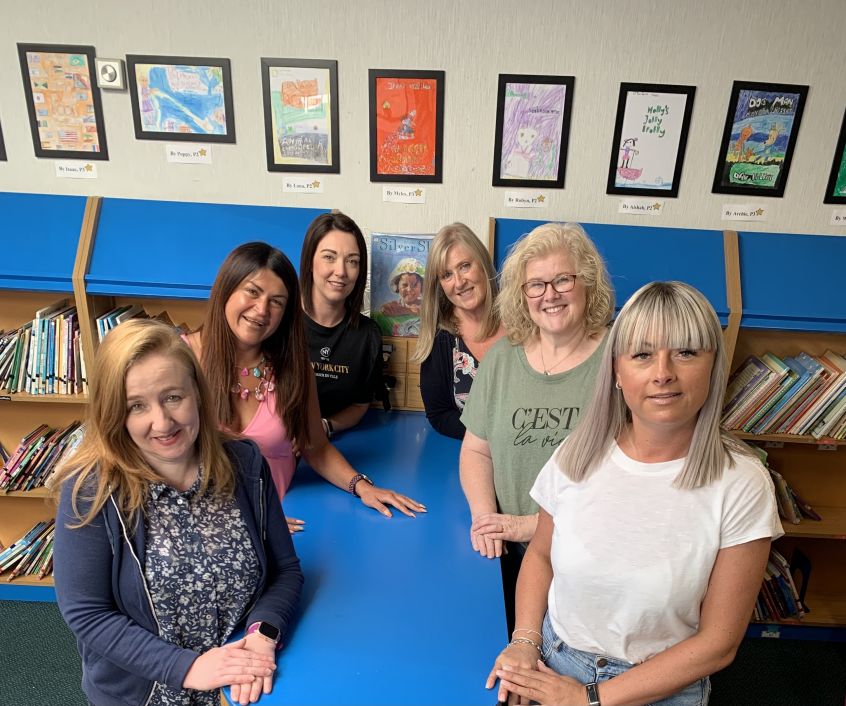Mrs A. McVeigh Room 2, Miss J. Phillips Room 3, Mrs S. Patterson Room1, Miss A. Harris Room 8, Mrs P. Murray Room 6, Mrs D. Quinn Room 4